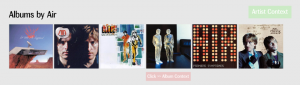 A media player UI of dreams: Artist Context